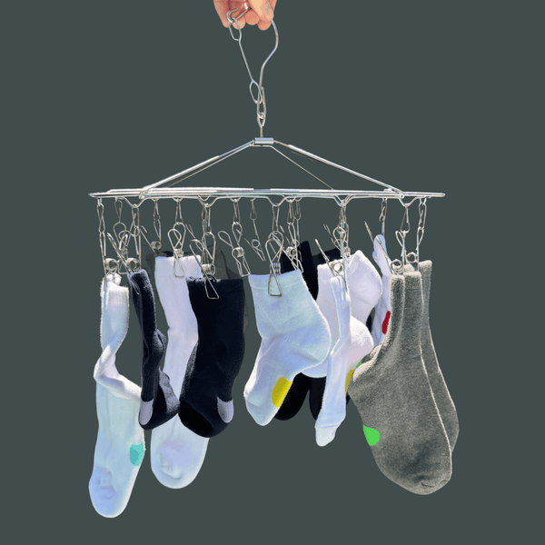 dot on a sock - Stainless Steel Sock Hanger - 